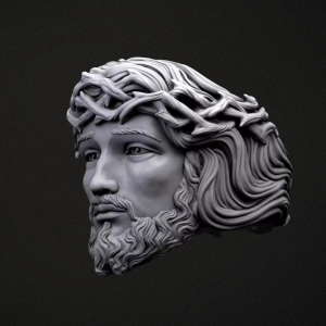 Mô hình nhẫn 3d chúa Jesus